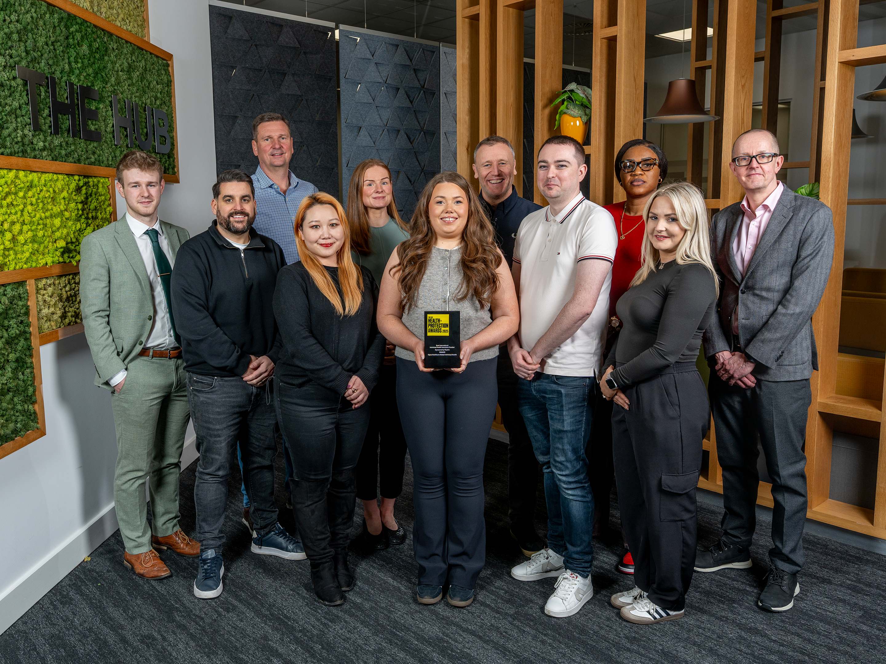 Cigna Healthcare global team award photo